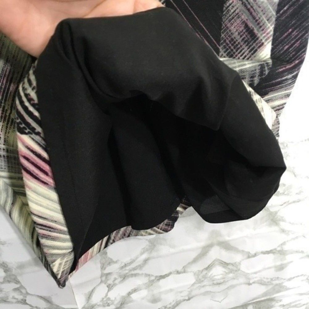 Vince Camuto Black, White & Pale Pink Graphic Sheath Dress - Picture 7 of 13